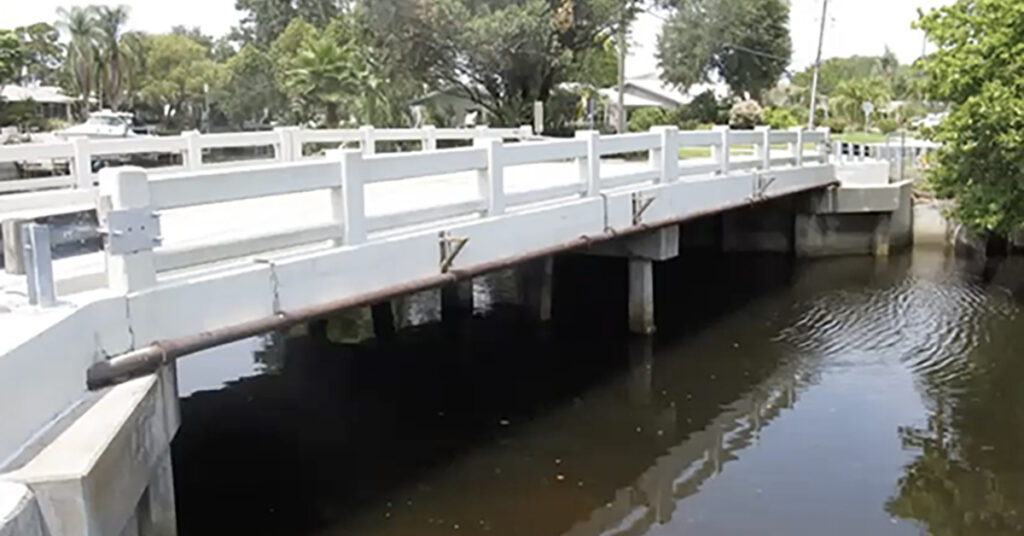 Crosswinds Drive bridge in Palm Harbor that will be replaced
