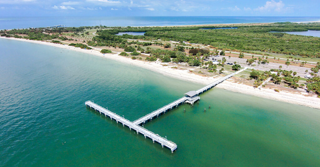 new pier at Fort De Soto park