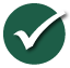 check mark in green circle
