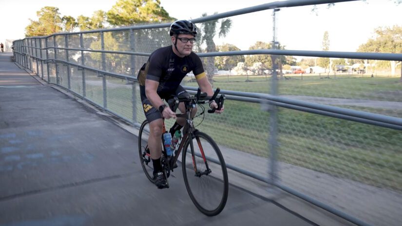cyclist on the Pinellas Trail