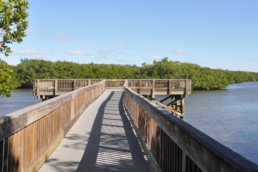 fishing pier at Weedon Island preserve