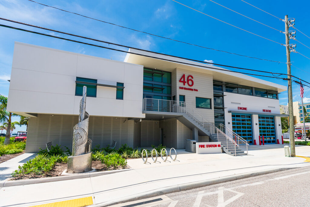 Clearwater Fire Station 46 on Clearwater Beach