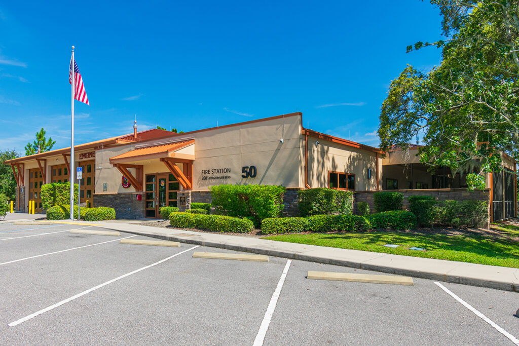 Clearwater fire station 50 in the Countryside area.