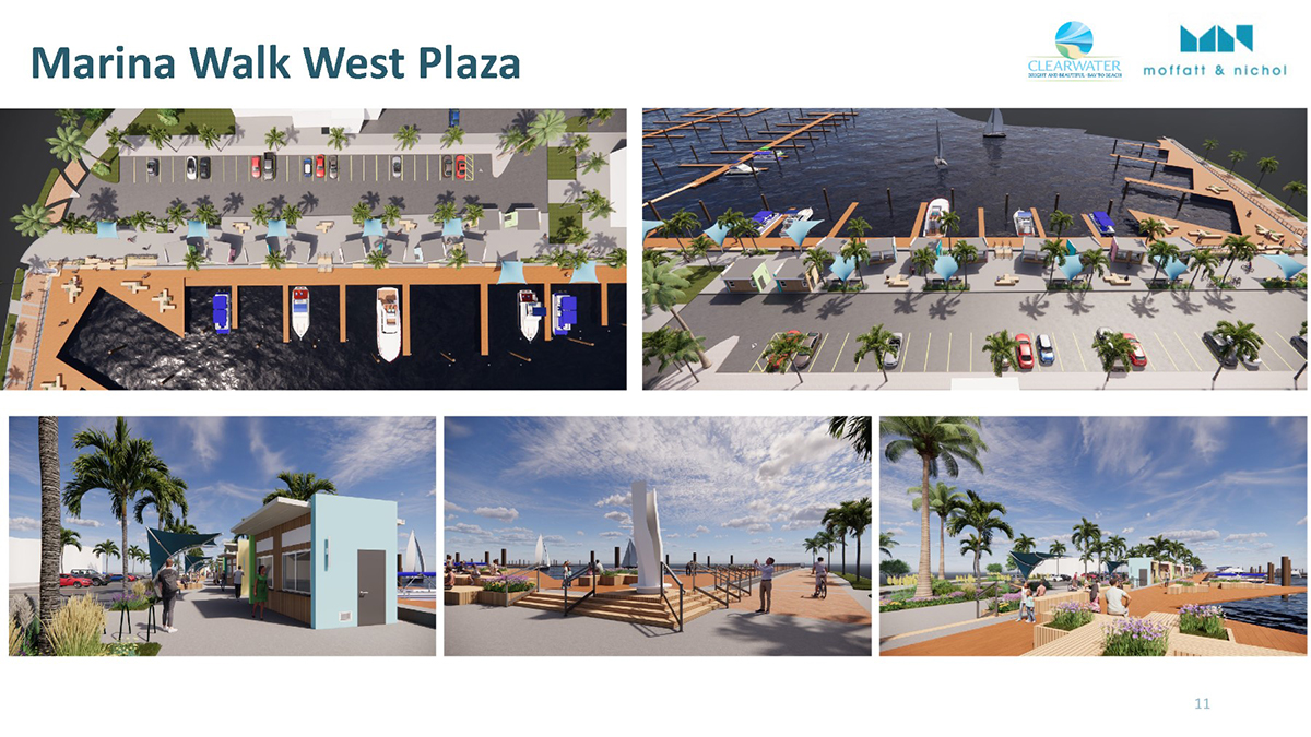 rendering of the new Marina Walk in Clearwater, FL