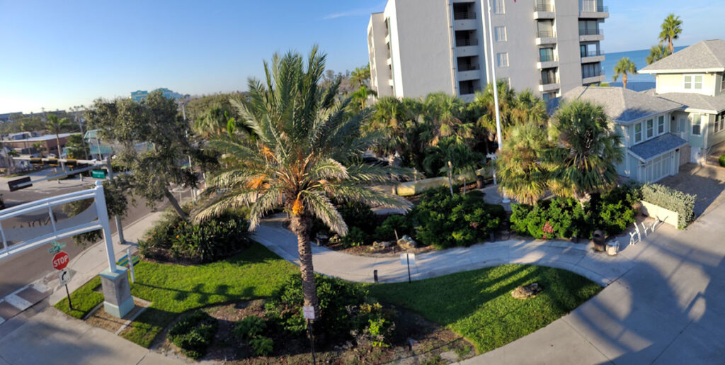 Pocket park in Indian Rocks Beach, Florida