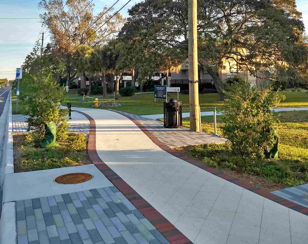Trotter Road in Largo, FL after improvements