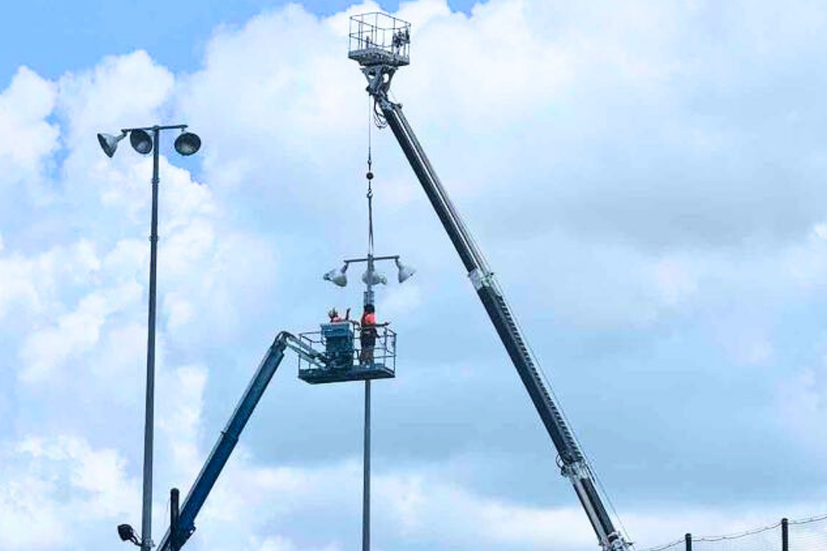 LED lighting at the Oldsmar Sports Complex baseball and softball fields.