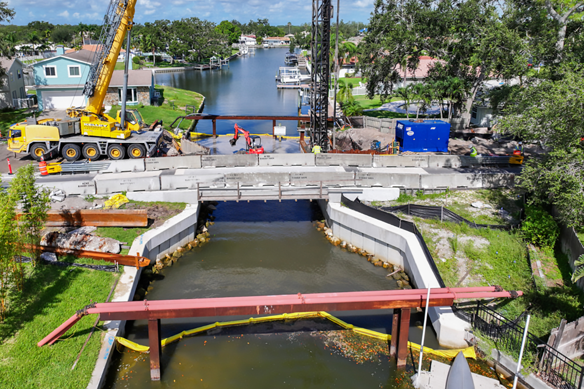 Seawall improvement in St. Petersburg, FL